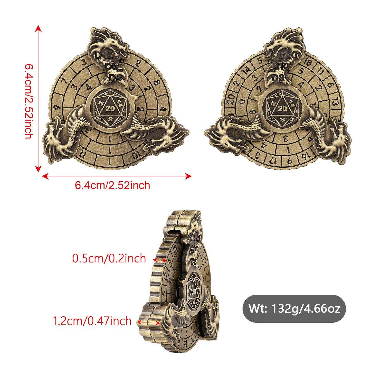 Retro Fantasy Style Turntable Dice - The New Up