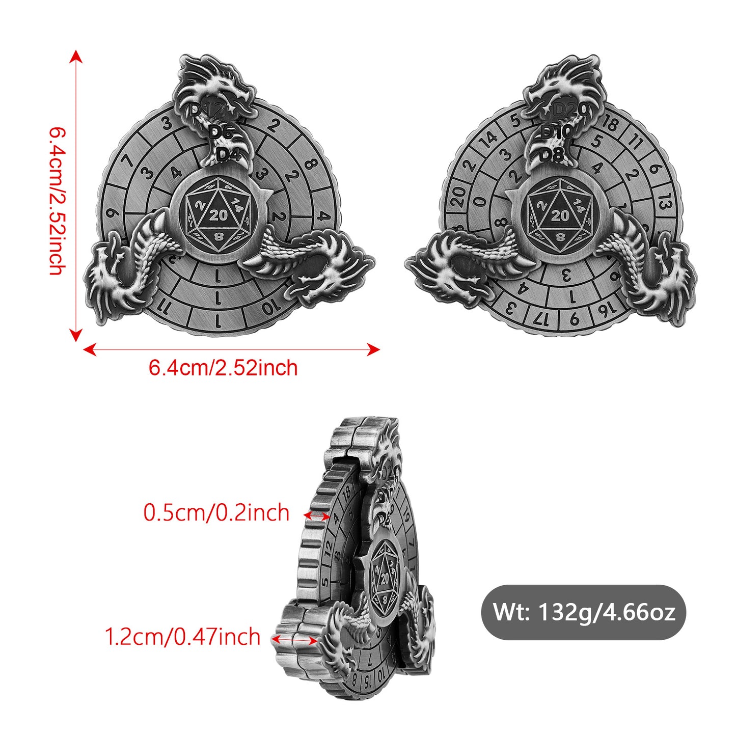 Retro Fantasy Style Turntable Dice - The New Up