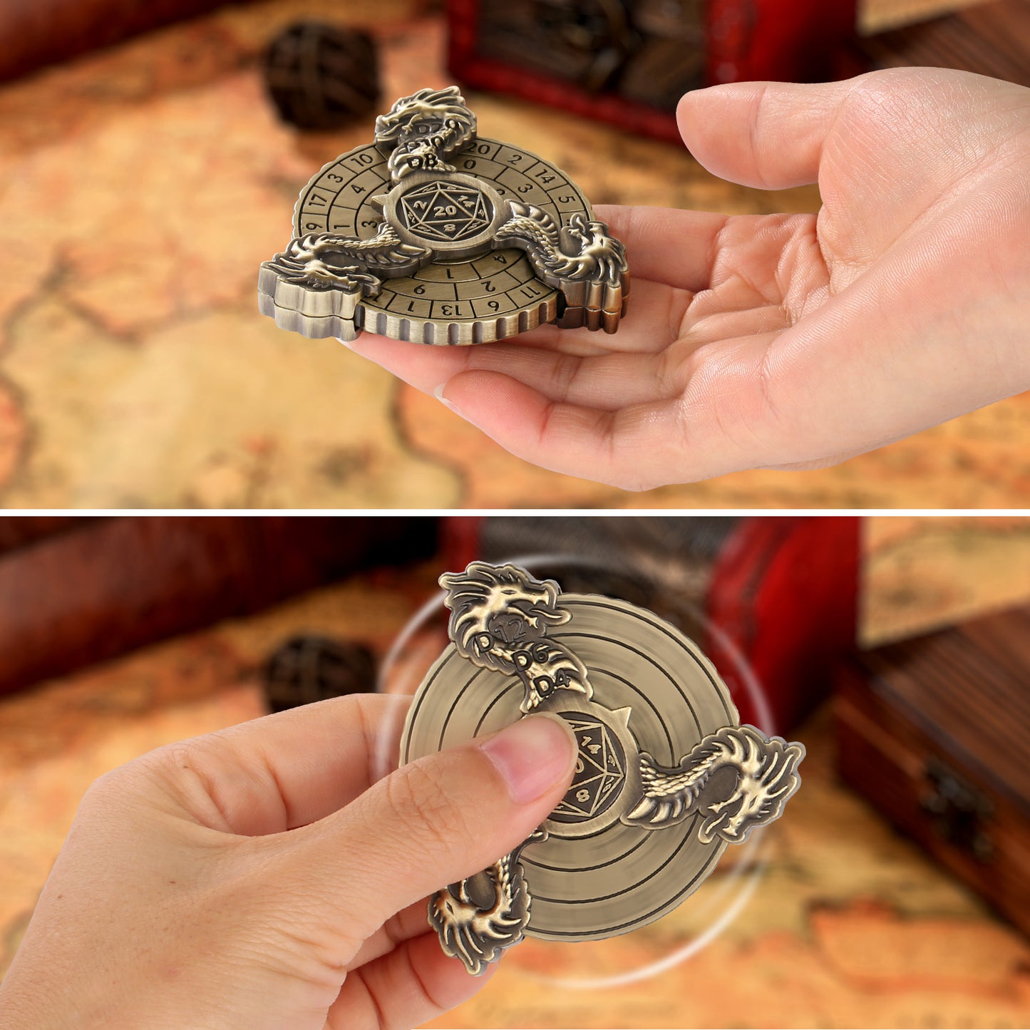 Retro Fantasy Style Turntable Dice - The New Up