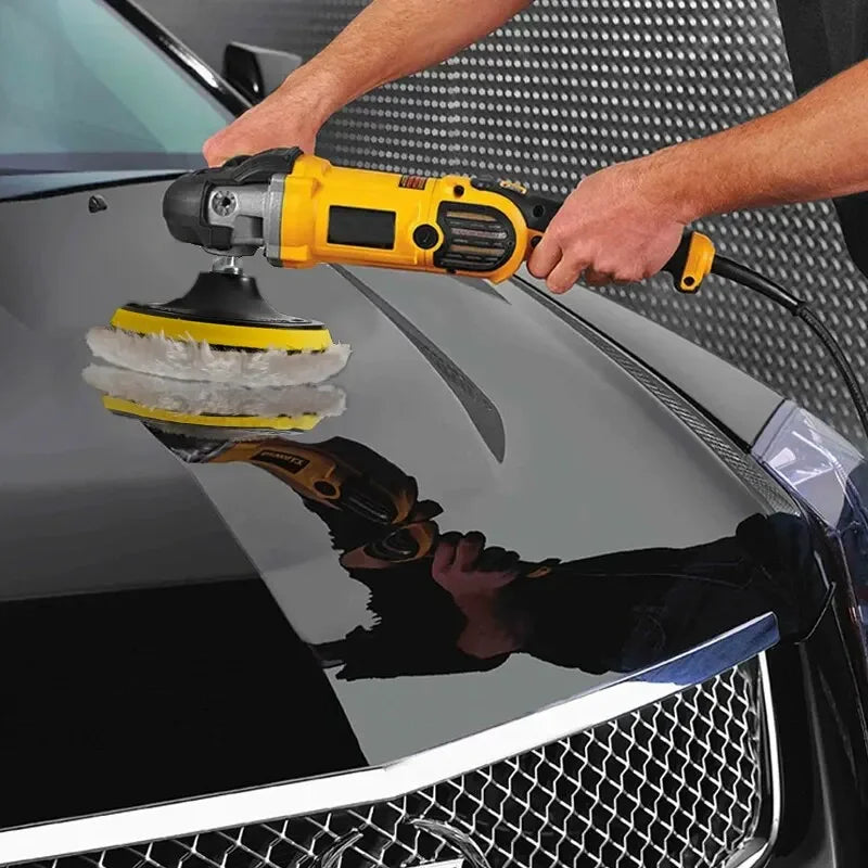 5Pcs 3/4/5 Inch Polishing Kit Car Polishing Pad Car Waxing Sponge Disk Wool Wheel Auto Paint Care Polisher Pads Car Gadget - The New Up