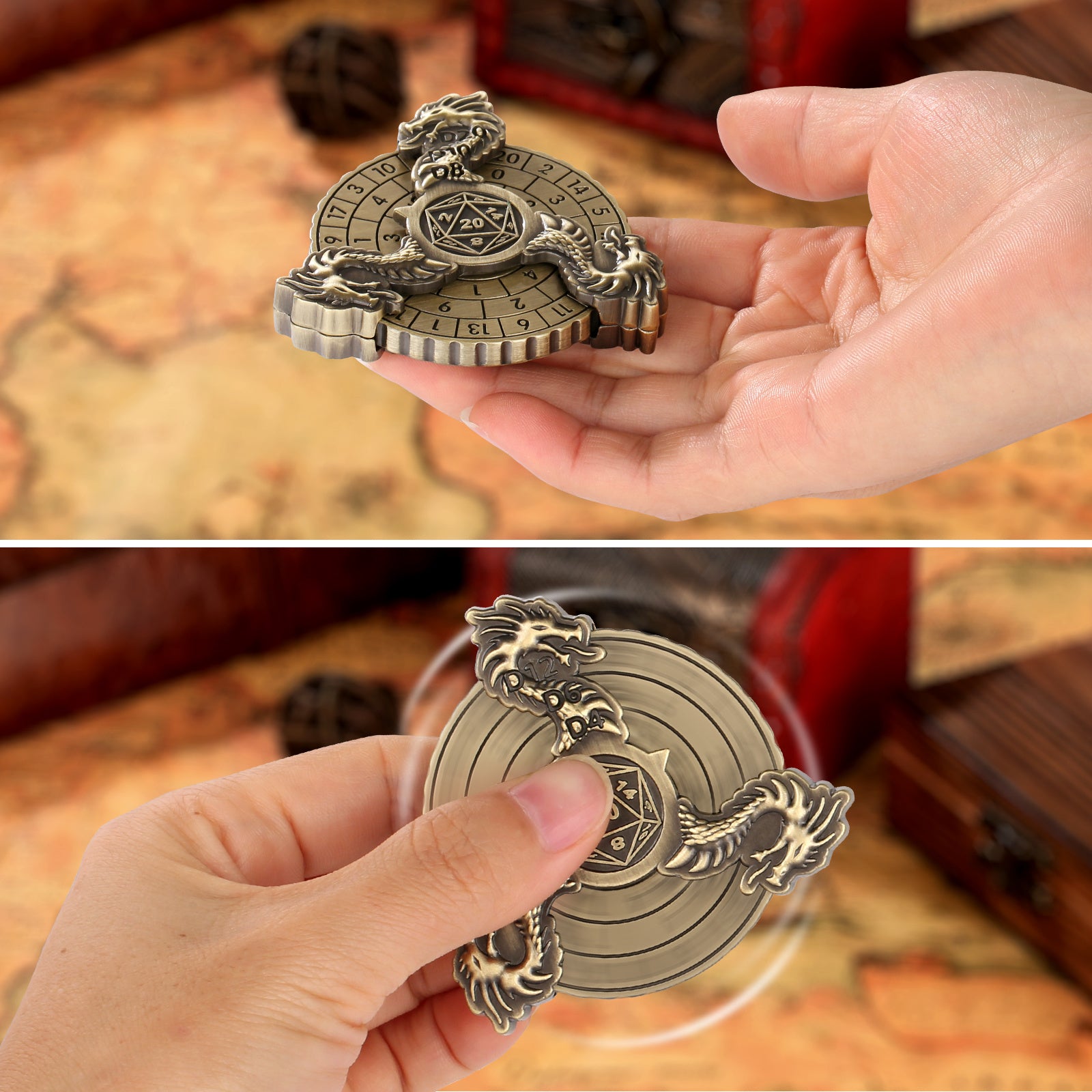 Retro Fantasy Style Turntable Dice - The New Up