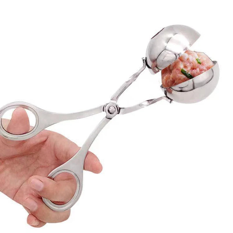 Meat Ball Maker Tool Stainless Steel Clip Round Rice Ball Shaper Spoon Meatball Making Mold Non Stick Stuffed Kitchen Gadget. - The New Up