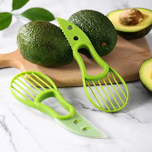 Multifunctional Avocado Cutter Corer Butter Fruit Slicer Peeler Pulp Separator Plastic Knife Kitchen Tools Gadgets Accessories - The New Up
