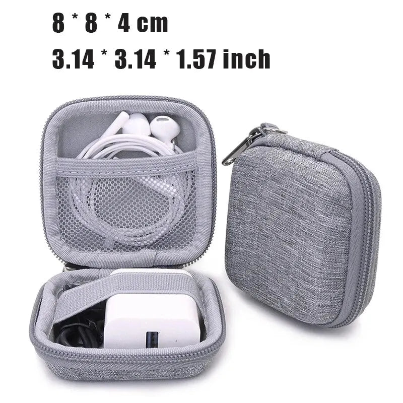 Portable Earphone Storage Bag Data Cable Organizer Bag Multifunctional Digital Gadgets Case For Charger U Disk Protective Cover - The New Up