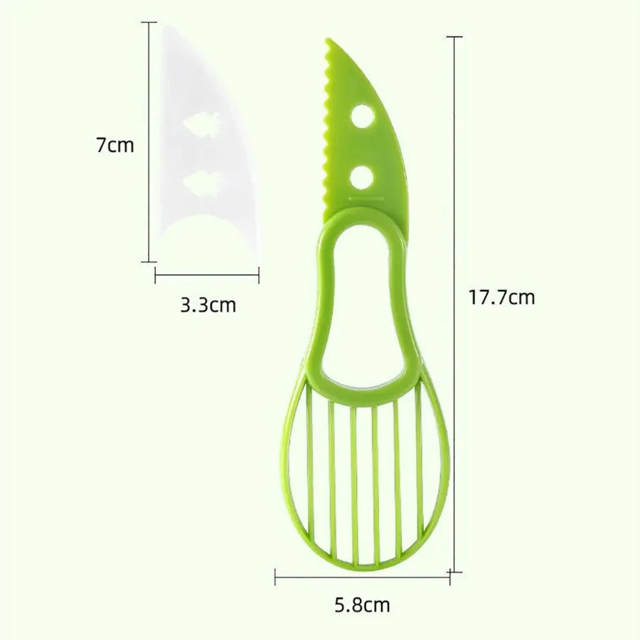 Multifunctional Avocado Cutter Corer Butter Fruit Slicer Peeler Pulp Separator Plastic Knife Kitchen Tools Gadgets Accessories - The New Up