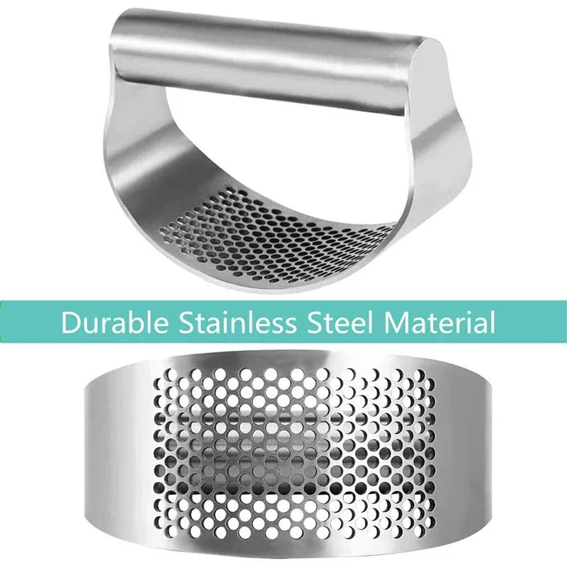 Upgraded Stainless Steel Garlic Press Squeezer Manual Garlic Ginger Rocker Crusher Garlic Cutting Mince Tools Kitchen Gadgets - The New Up