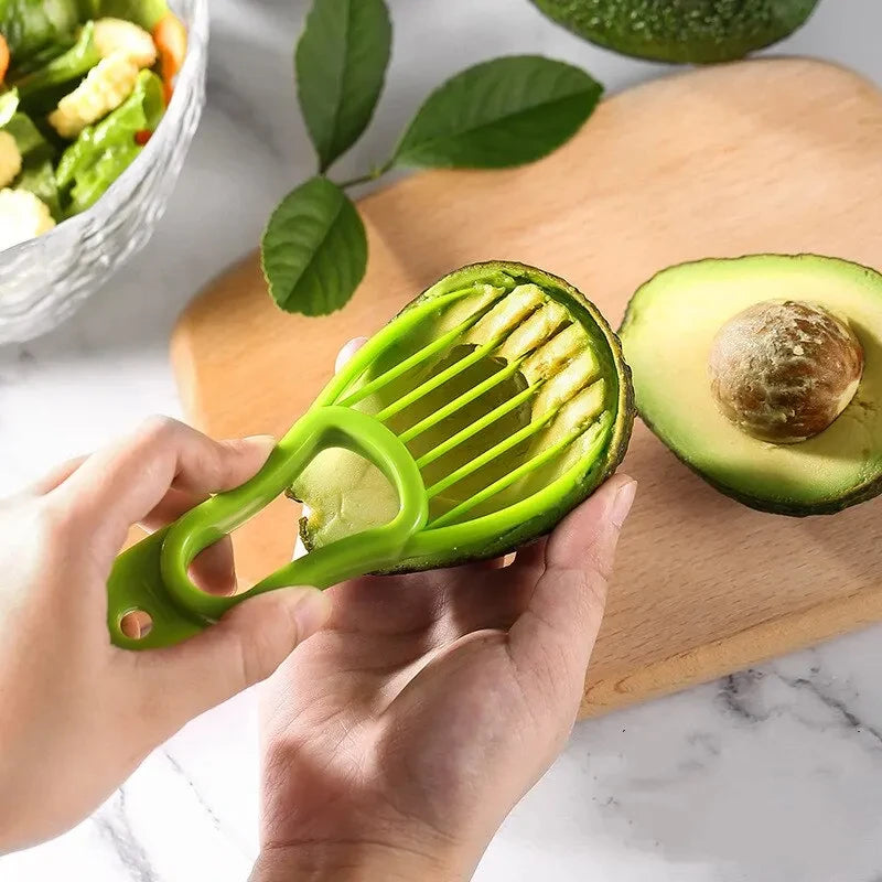 Multifunctional Avocado Cutter Corer Butter Fruit Slicer Peeler Pulp Separator Plastic Knife Kitchen Tools Gadgets Accessories - The New Up