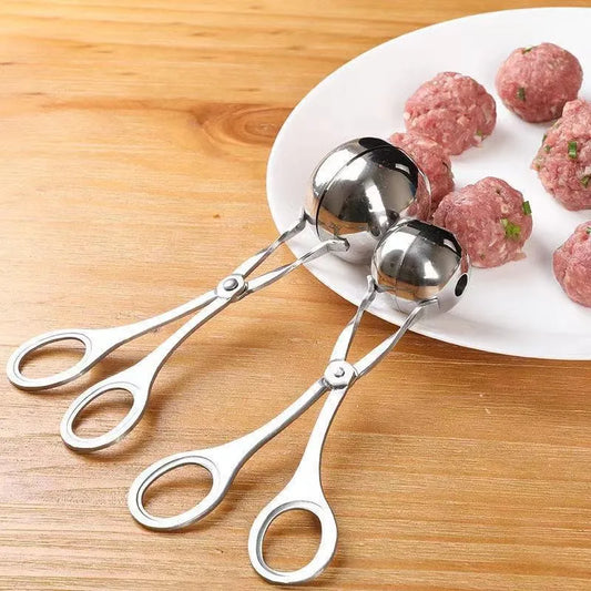 Meat Ball Maker Tool Stainless Steel Clip Round Rice Ball Shaper Spoon Meatball Making Mold Non Stick Stuffed Kitchen Gadget. - The New Up