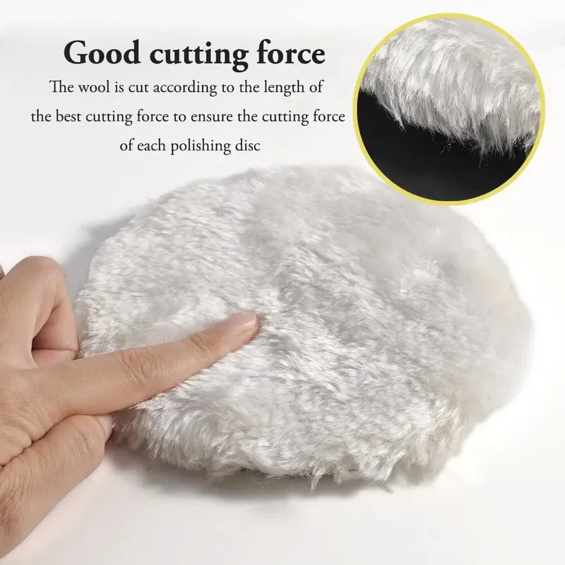 5Pcs 3/4/5 Inch Polishing Kit Car Polishing Pad Car Waxing Sponge Disk Wool Wheel Auto Paint Care Polisher Pads Car Gadget - The New Up