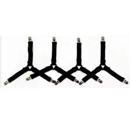 4Pcs/lot Bed Sheet Fasteners Holder Gadgets for Bed Sheet Organizer Mattress Cover Clip For Home Elastic Straps Adjustable Clips - The New Up