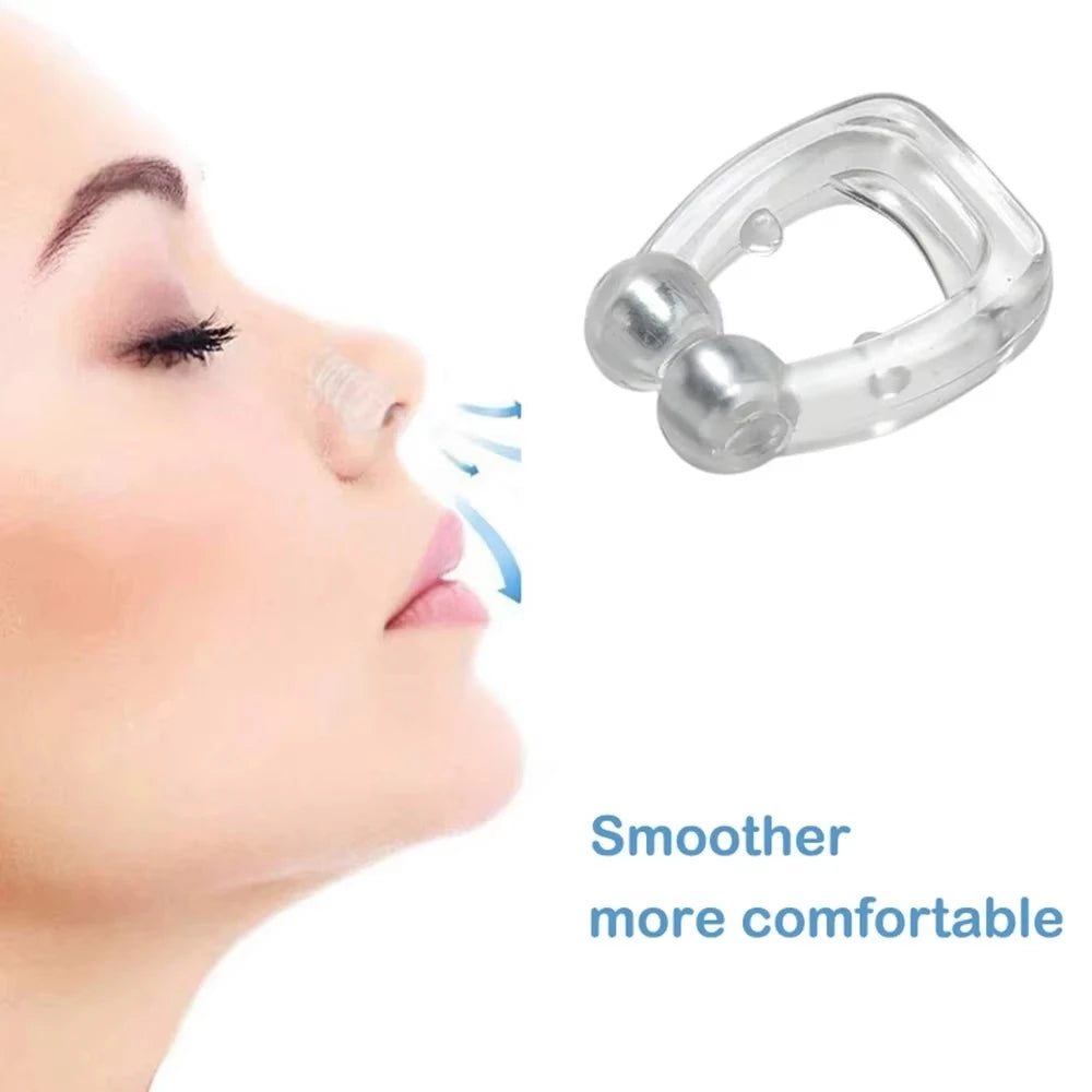 Hot Anti Snoring Corrector Snore Prevention Gadget Men Women Anti-Snore Device Snore Elimination Nose Clip Quiet Sleep Night - The New Up