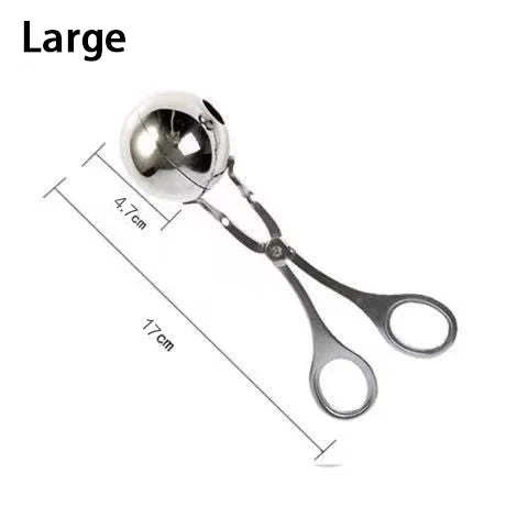 Meat Ball Maker Tool Stainless Steel Clip Round Rice Ball Shaper Spoon Meatball Making Mold Non Stick Stuffed Kitchen Gadget. - The New Up